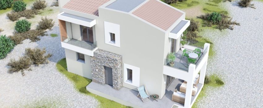 Newly built luxury maisonette for sale with view of Loutra Beautiful Eleni  property main image