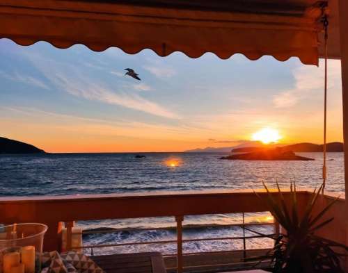 Furnished maisonette for sale in front of the sea with a magnificent view, Nea Peramos, Kavala property image